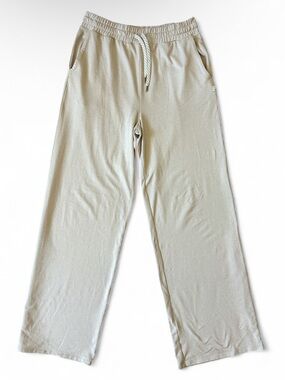 Vuori Halo Essential Wide-Leg Pants Cream Women’s - Size Medium